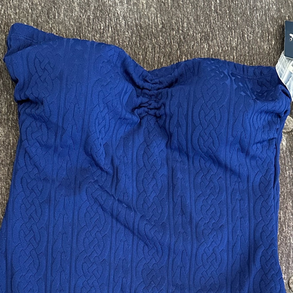 NWT summer beach vacation Jantzen Classics bandeau rope one piece swimsuit - Picture 5 of 11